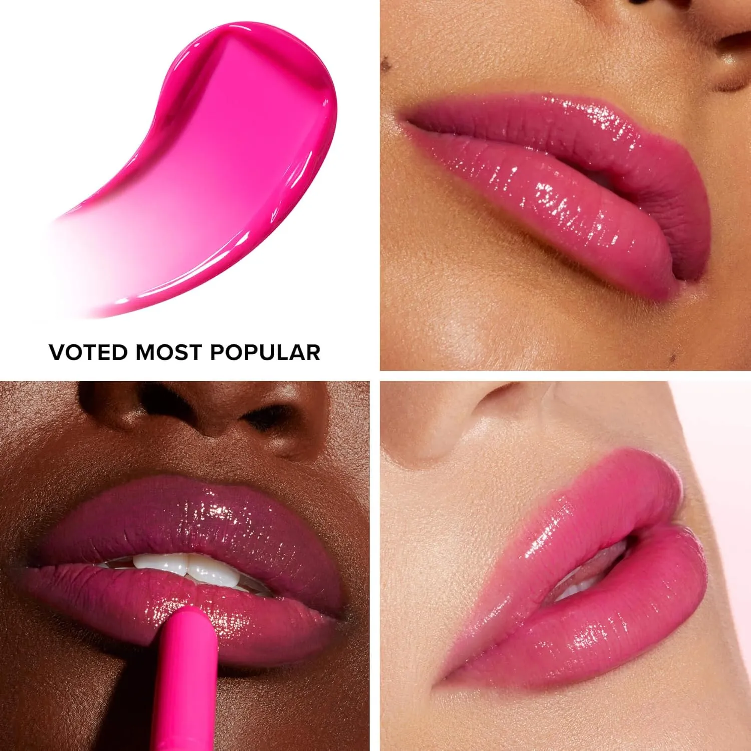 Too Faced Lip Injection Extreme Plumping Clicks | Glossy Lip Plumper, Hydrating   Dewy with High Shine Sheer Color