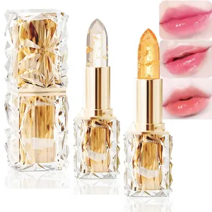 Transferproof Color Changing Lipstick,Color Changing Lip Stick for Women Long Lasting，Moisturizing Glossy Shine,Deep Nourishment (2pcs-A B)