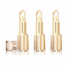 Transferproof Color Changing Lipstick, Color Changing Lipstick, Long Lasting 24 Hours Moisturizing Glossy Shine Lip Gloss, Clear Lipsticks for Women (3pc)
