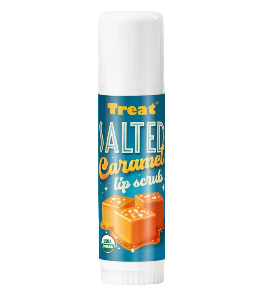 TREAT© Jumbo Lip Scrub - Salted Caramel, Organic & Cruelty Free (.50 OZ)