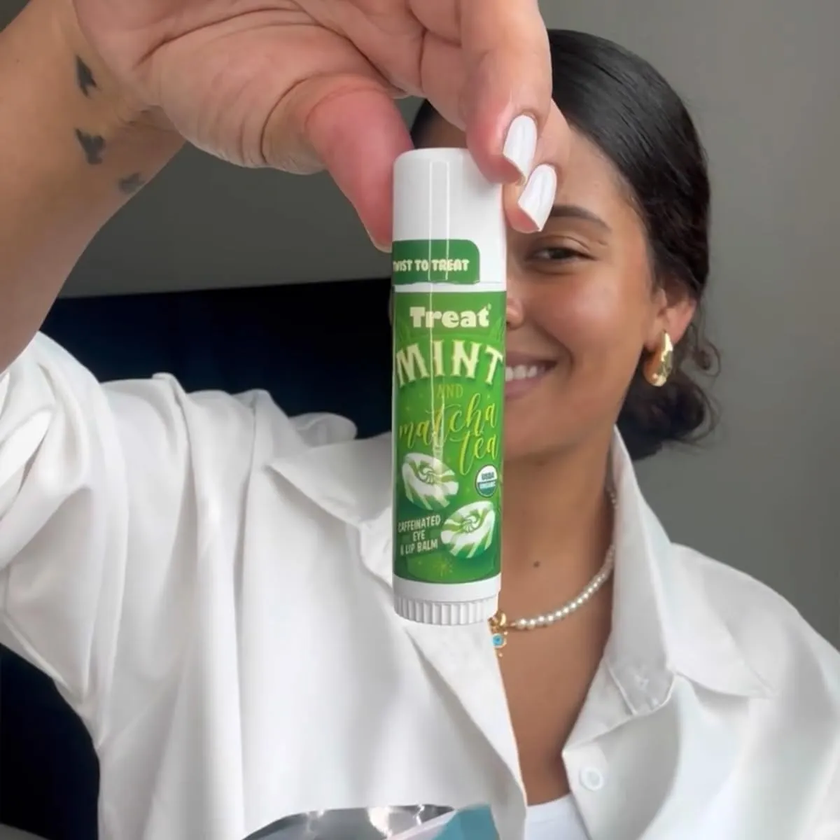 TREAT© Jumbo Organic & Cruelty Free .50 OZ (Mint & Matcha Tea Caffeinated)