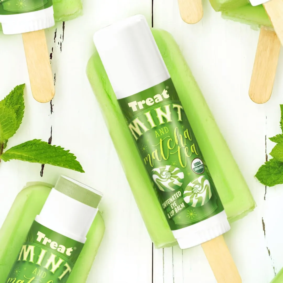 TREAT© Jumbo Organic & Cruelty Free .50 OZ (Mint & Matcha Tea Caffeinated)