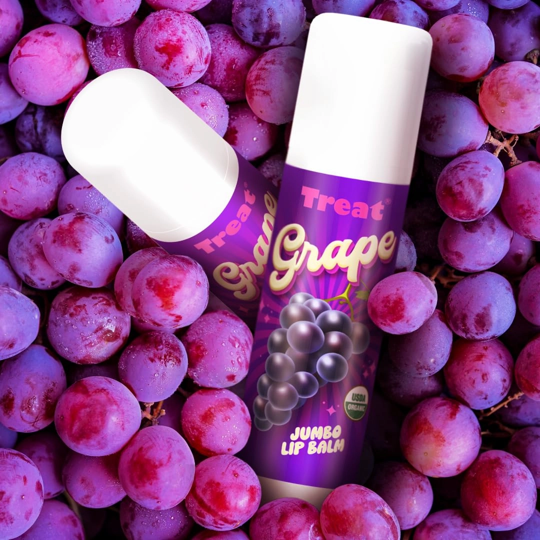 TREAT© Jumbo Organic & Cruelty Free .50 OZ (GRAPE LIP BALM)