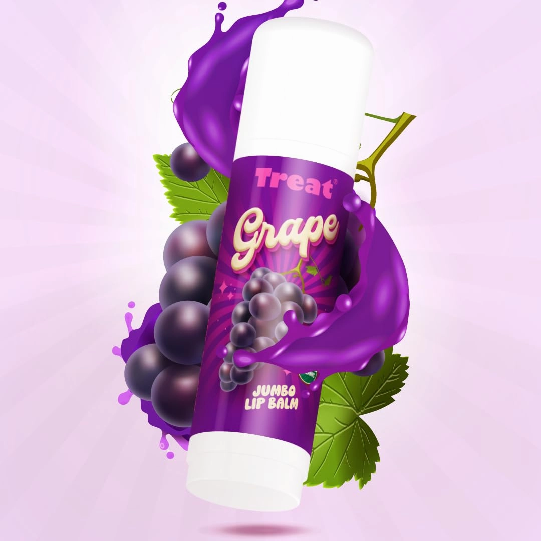 TREAT© Jumbo Organic & Cruelty Free .50 OZ (GRAPE LIP BALM)