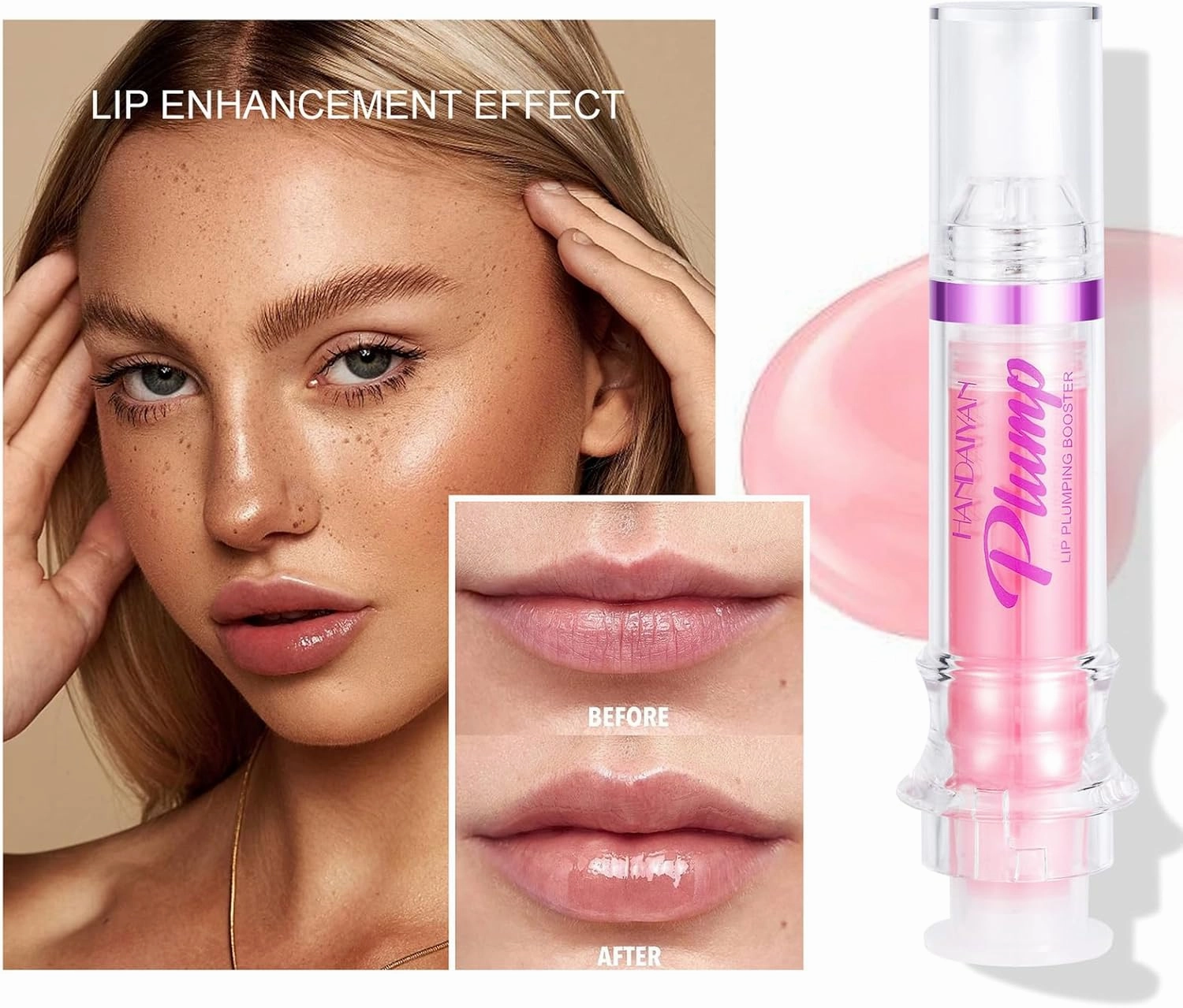 Tudkun Lip Plumper, Tudkun Lip Plumping Gloss, Lip Plumping Gloss Bundle, Lip Plumping Booster Gloss, Natural Lip Plumping Oil (01-06)