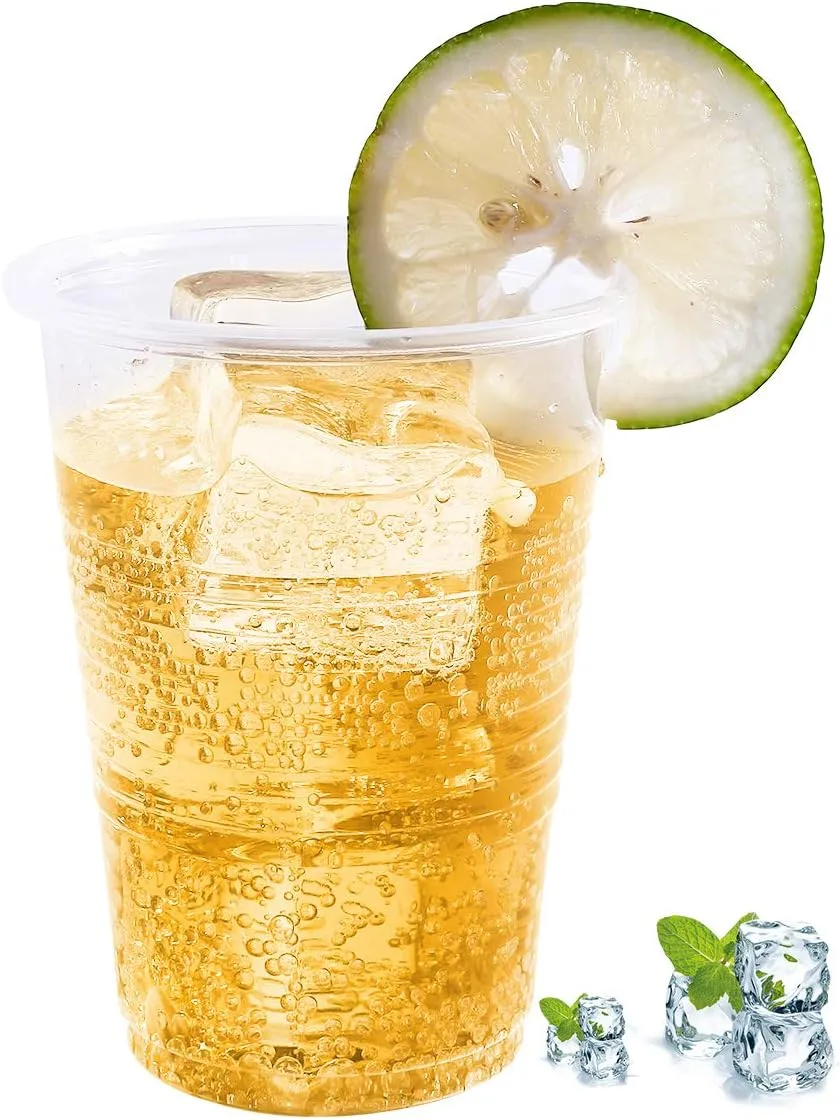 Turbo Bee 500 Pack 7oz Disposable Plastic Cups,Heat-Resistant & Food Safe Drinking Cups for Hot/Cold Beverages, Perfect for Schools, Offices, Events & Commercial Use