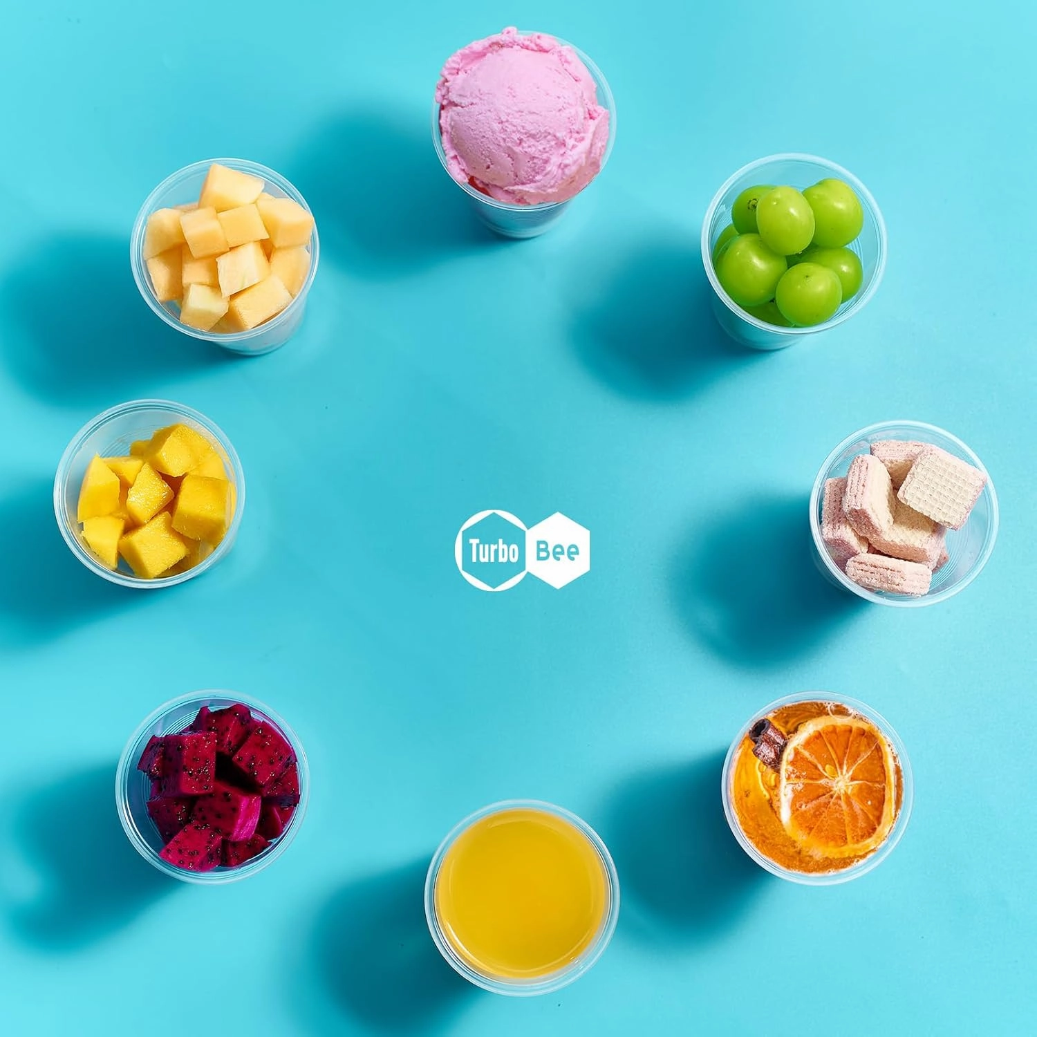 Turbo Bee 500 Pack 9oz Disposable Plastic Cups,Heat-Resistant & Food Safe Drinking Cups for Hot/Cold Beverages, Perfect for Schools, Offices, Events & Commercial Use