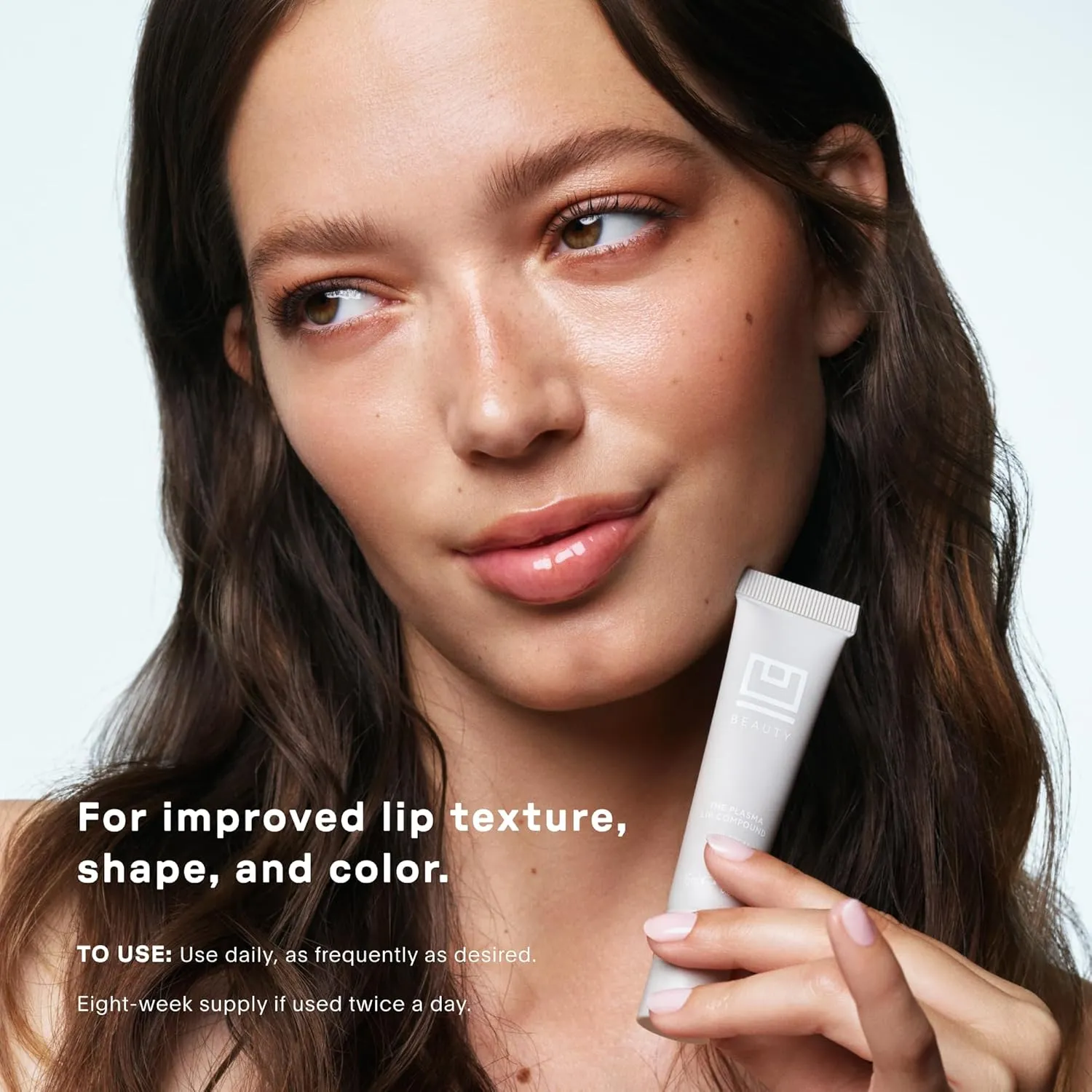 U Beauty The PLASMA Lip Compound - Anti-Wrinkle & Anti-Aging Treatment - Clear Plumping Lip Gloss with Hyaluronic Acid for Deep Hydration - Salicylic Acid, Vitamin E, & Peptides Contour Lips, 15 mL