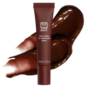 U Beauty The PLASMA Tinted Lip Compound Anti-Wrinkle & Anti-Aging Treatment - Shimmery Plumping Lip Gloss with Hyaluronic Acid, Shea Butter, Salicylic Acid & Peptides to Deeply Hydrate,Sable- 15 mL