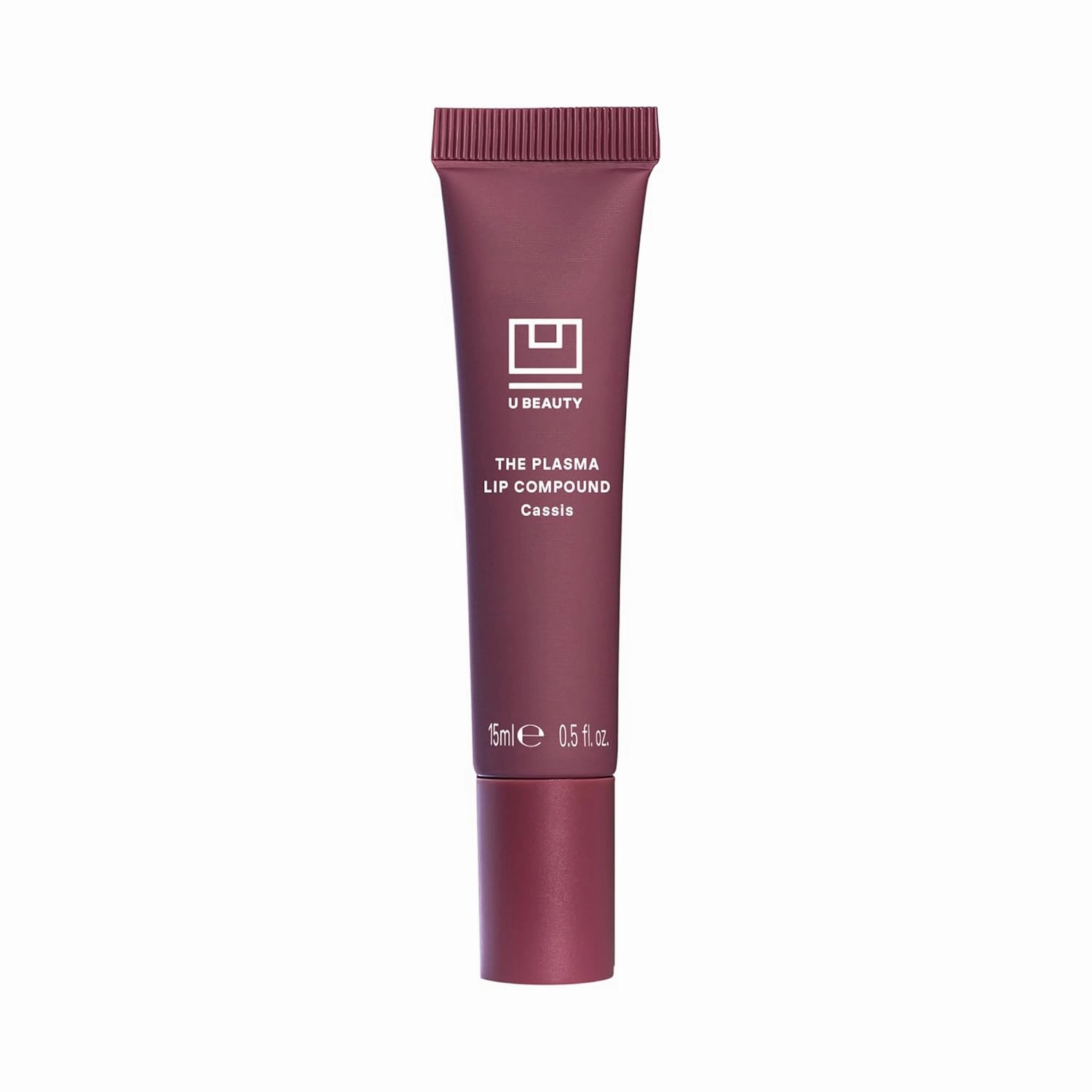 U Beauty The PLASMA Tinted Lip Compound Anti-Wrinkle & Anti-Aging Treatment - Shimmery Plumping Lip Gloss with Hyaluronic Acid, Shea Butter, Salicylic Acid & Peptides to Deeply Hydrate,Cassis - 15 mL