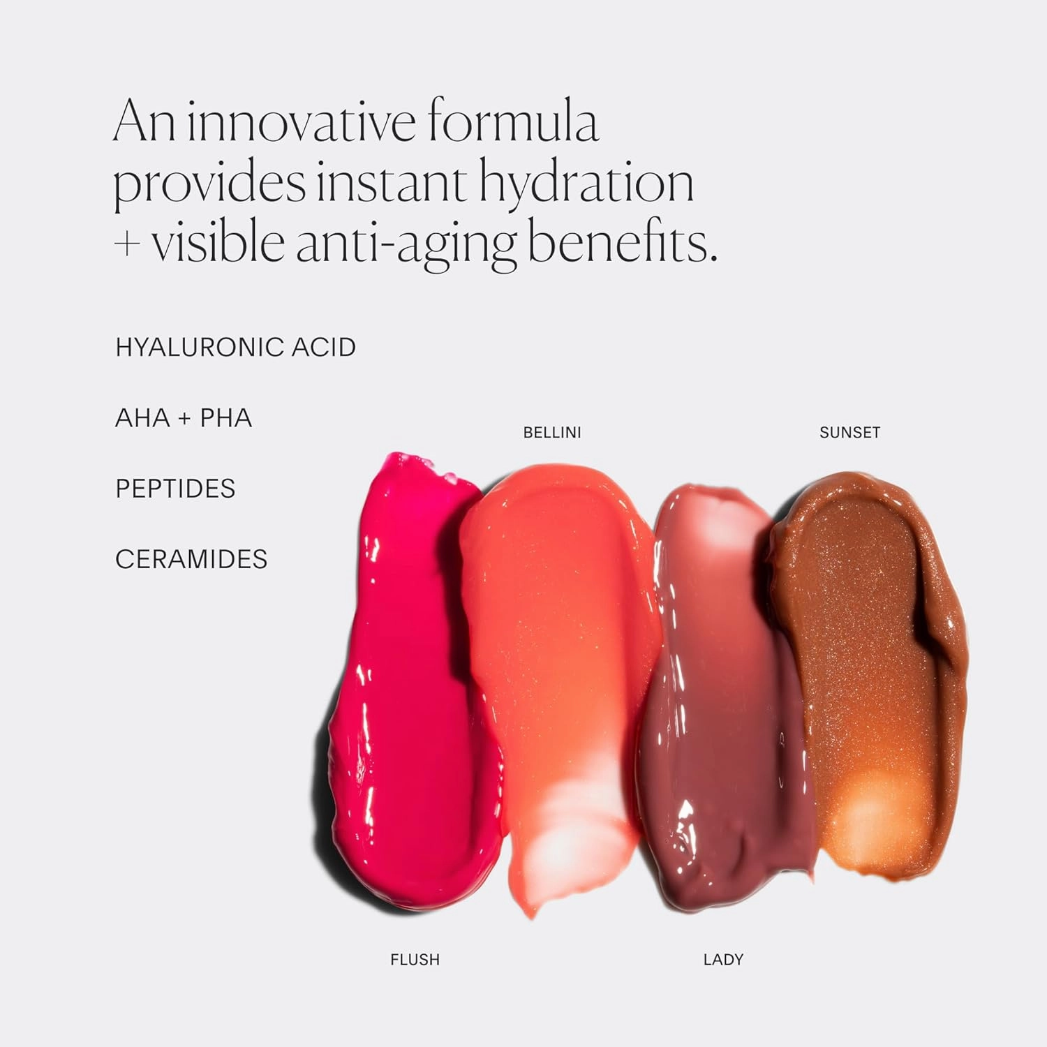 U Beauty The PLASMA Tinted Lip Compound Anti-Wrinkle & Anti-Aging Treatment - Shimmery Plumping Lip Gloss with Hyaluronic Acid, Shea Butter, Salicylic Acid & Peptides to Deeply Hydrate,Lady- 15 mL