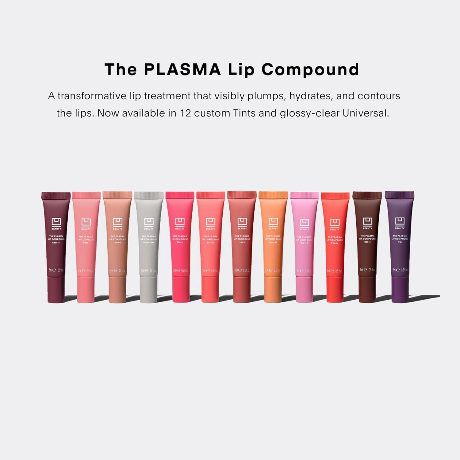 U Beauty The PLASMA Tinted Lip Compound Anti-Wrinkle & Anti-Aging Treatment - Shimmery Plumping Lip Gloss with Hyaluronic Acid, Shea Butter, Salicylic Acid & Peptides to Deeply Hydrate,Lady- 15 mL