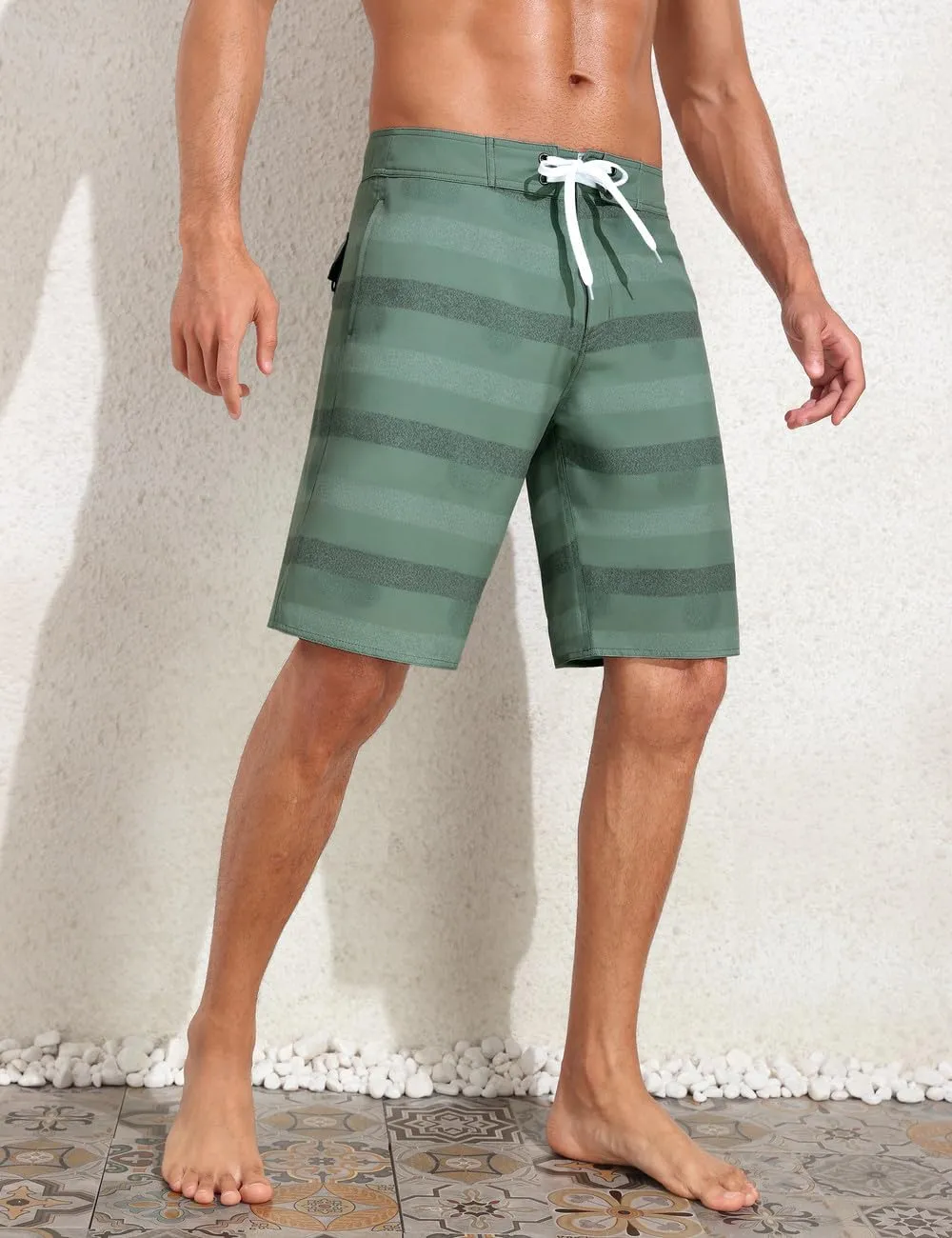unitop Mens Swim Trunks with Compression Liner Bathing Suit 9" Surfing Summer Board Shorts with Pocket