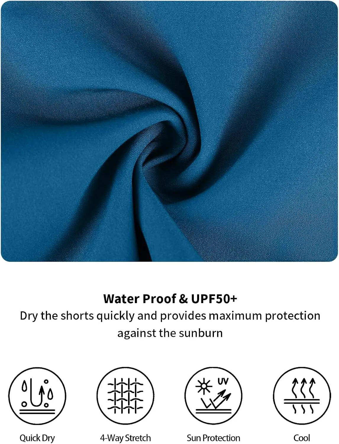 unitop Mens Swim Trunks with Compression Liner Bathing Suit 9" Surfing Summer Board Shorts with Pocket