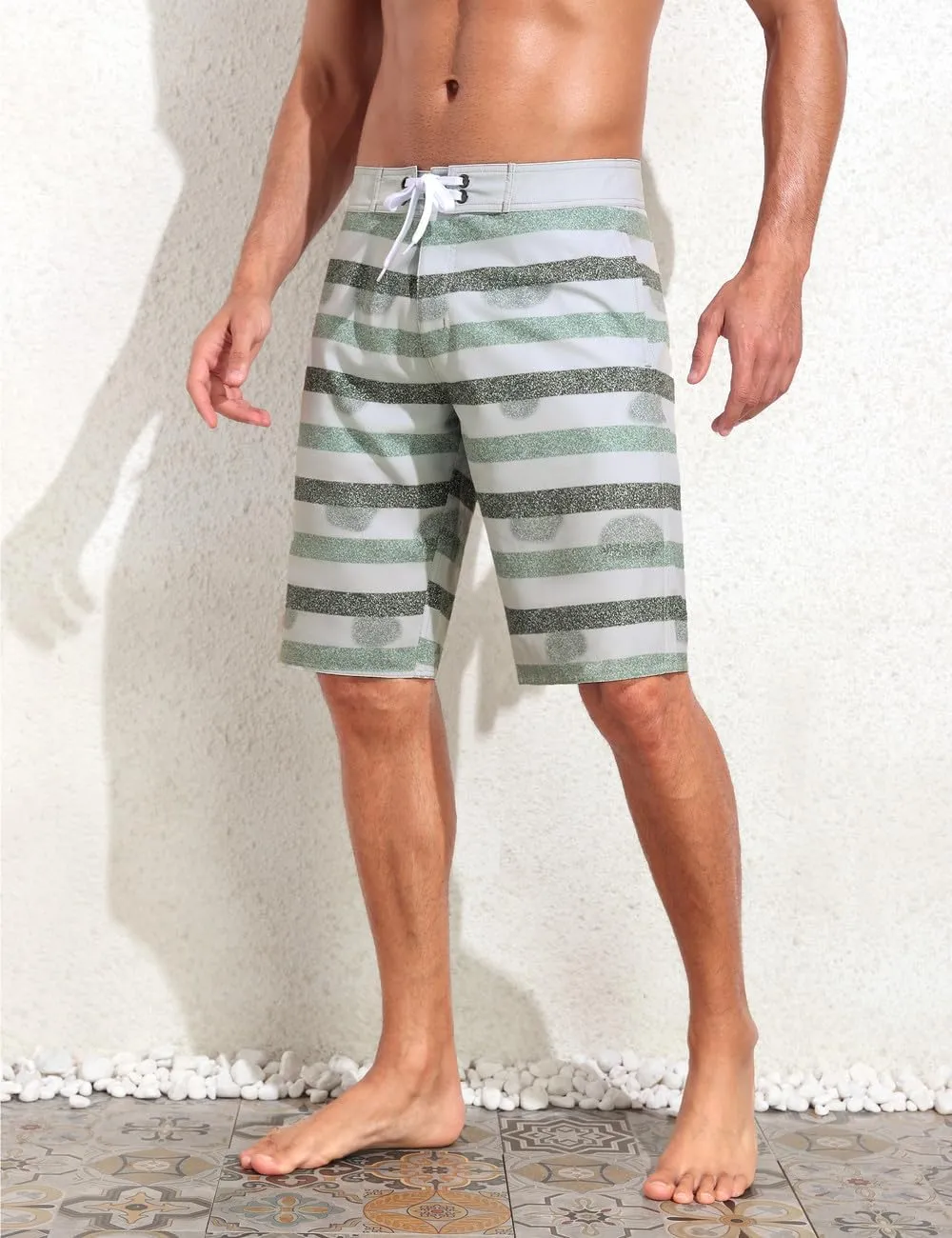 unitop Mens Swim Trunks with Compression Liner Bathing Suit 9" Surfing Summer Board Shorts with Pocket