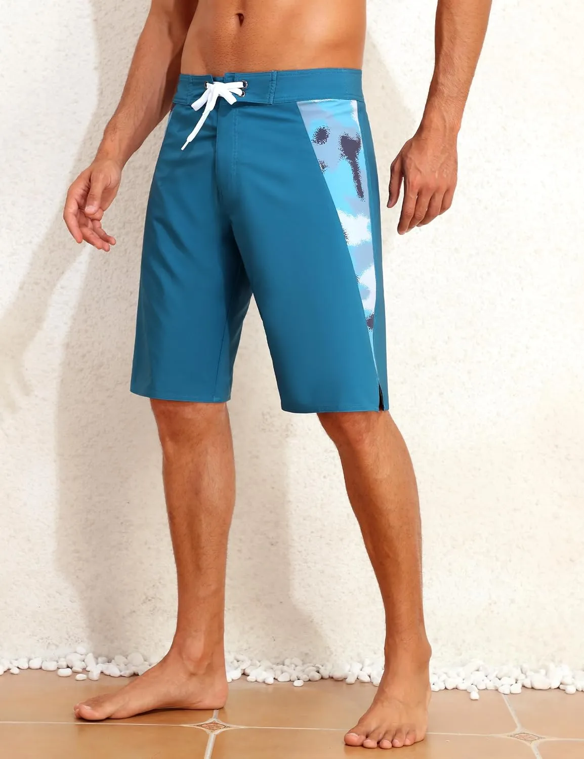 unitop Mens Swim Trunks with Compression Liner Bathing Suit 9" Surfing Summer Board Shorts with Pocket
