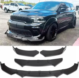 Universal Car Front Bumper Lip Spoiler Splitter Front Bumper Lip Splitter Body Kit Compatible with Honda Civic Accord Chevy Silverado Dodge Durango Corvette C8 C7 Cadillac Nissan Altima Ford
