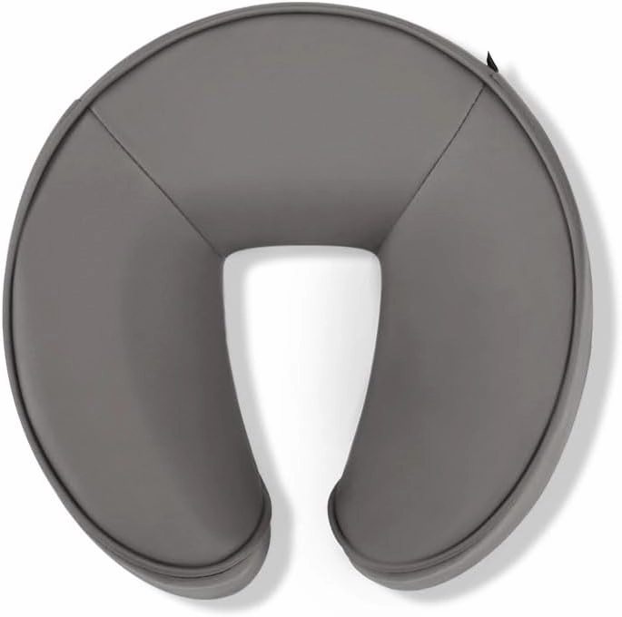 Universal-Size Ergonomic Crescent Memory Foam Face Cushion 632 for Massage Table Chair Headrest (Face Cushion Only) (Memory Foam, Gray)