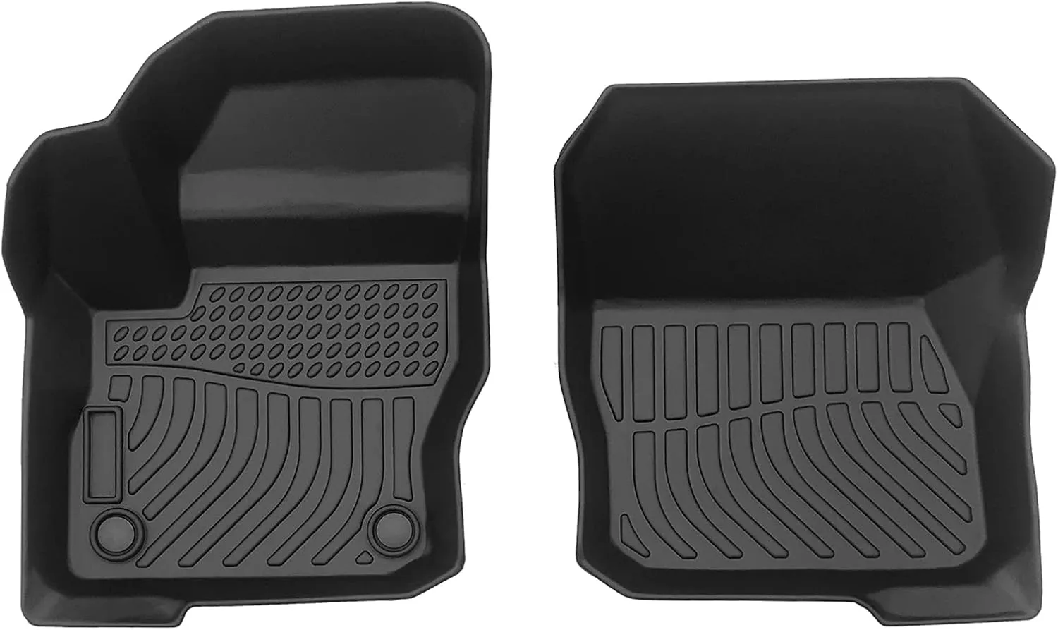 Upgrade Car Floor Mats Compatible for 2012 2013 2014 2015 2016 2017 2018 Focus Waterproof All-Weather Anti-Skid Concave-Convex Cargo Liner Custom for SUV Sedan Car Van Front Rear Floor Mats