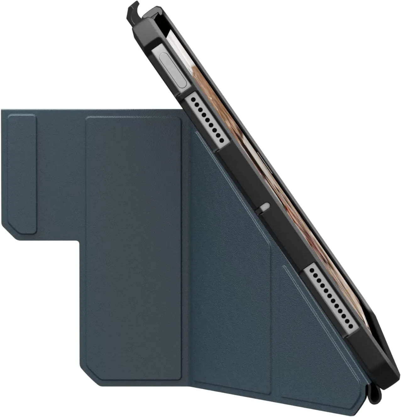 URBAN ARMOR GEAR UAG Designed for iPad Air 11" Case (6th/7th Gen 2024-2025) M3 A3266 A3267 Rugged Adjustable Multi-Angle Stand Auto Sleep/Wake Folio Cover w/Pencil Holder, Essential Armor Cloud Blue