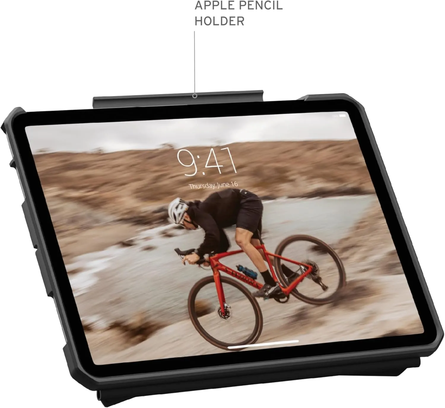 URBAN ARMOR GEAR UAG Designed for iPad Air 11" Case (6th/7th Gen 2024-2025) M3 A3266 A3267 Rugged Adjustable Multi-Angle Stand Auto Sleep/Wake Folio Cover w/Pencil Holder, Essential Armor Cloud Blue