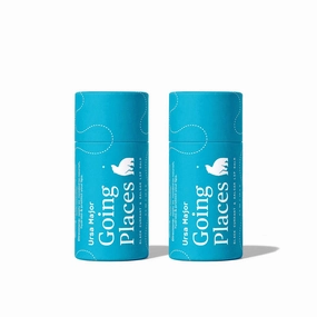 Ursa Major Going Places Lip Balm | Natural Lip Moisturizer for Cracked and Dry Lips | Hydrate, Soothe and Protect | Recyclable Cardboard Tube | 0.5 oz | 2-Pack