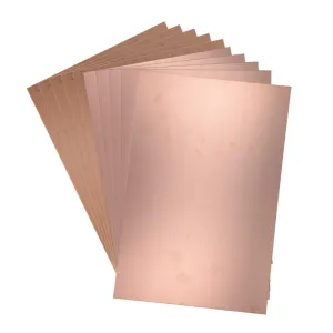 uxcell Single-Sided Copper Clad Laminate PCB Circuit Board, 300x200mm 11.81x7.87 inch, 1.5mm Thickness DIY Prototyping PCB Board, Name Board, 10pcs