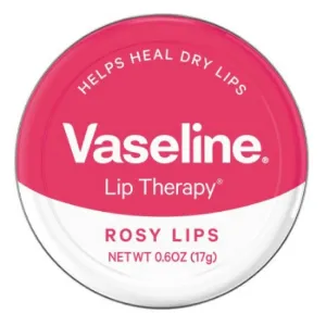 Vaseline Lip Therapy Lip Balm, Rosy Lips 0.6 oz (Pack of 7)