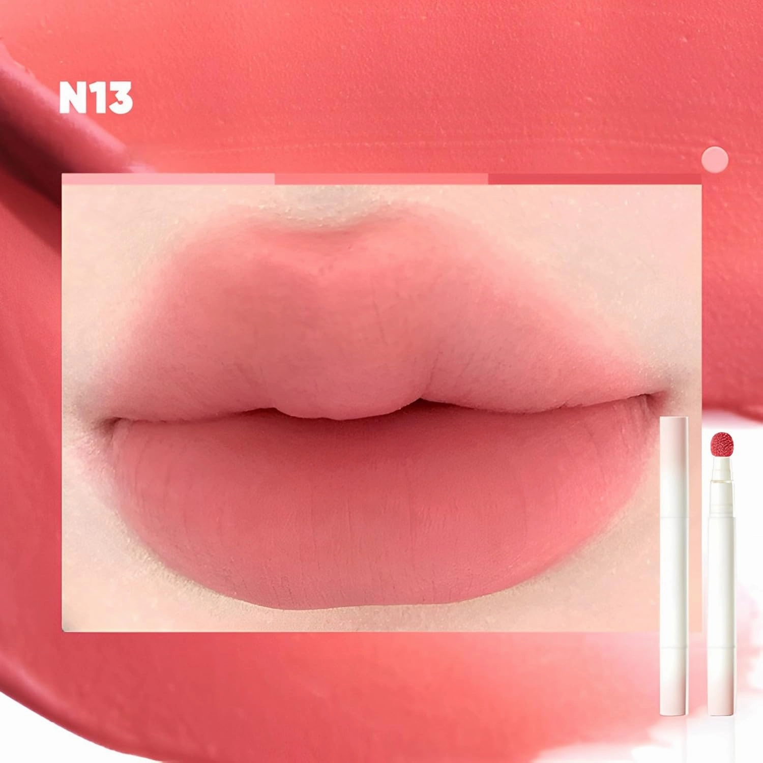 Velvet Matte Lipstick, Nude Lip Stain, Long Lasting, Waterproof, Matte Air Cushion Lipstick, Non-Stick Cup, Quick-Drying, 0.7055 Ounce, 1 Count