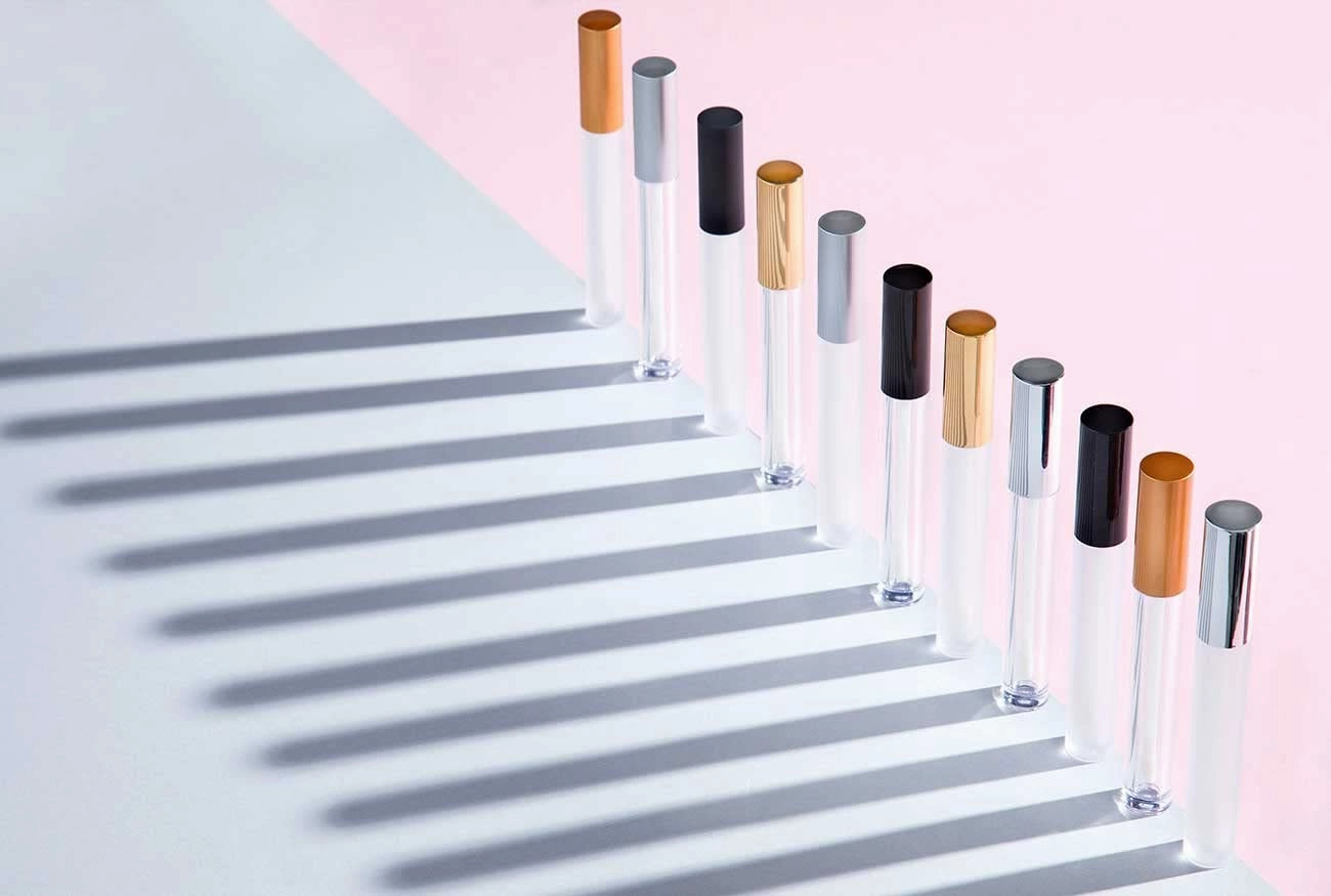 Vibe Frosted Lip Gloss Tubes w/Matte Silver Cap & Doe Foot Wand (Carton - 336 Pack)