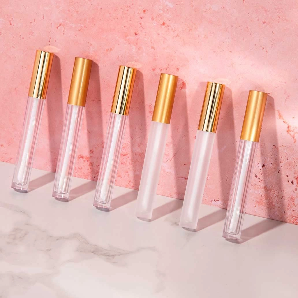 Vibe Frosted Lip Gloss Tubes w/Matte Silver Cap & Doe Foot Wand (Carton - 336 Pack)