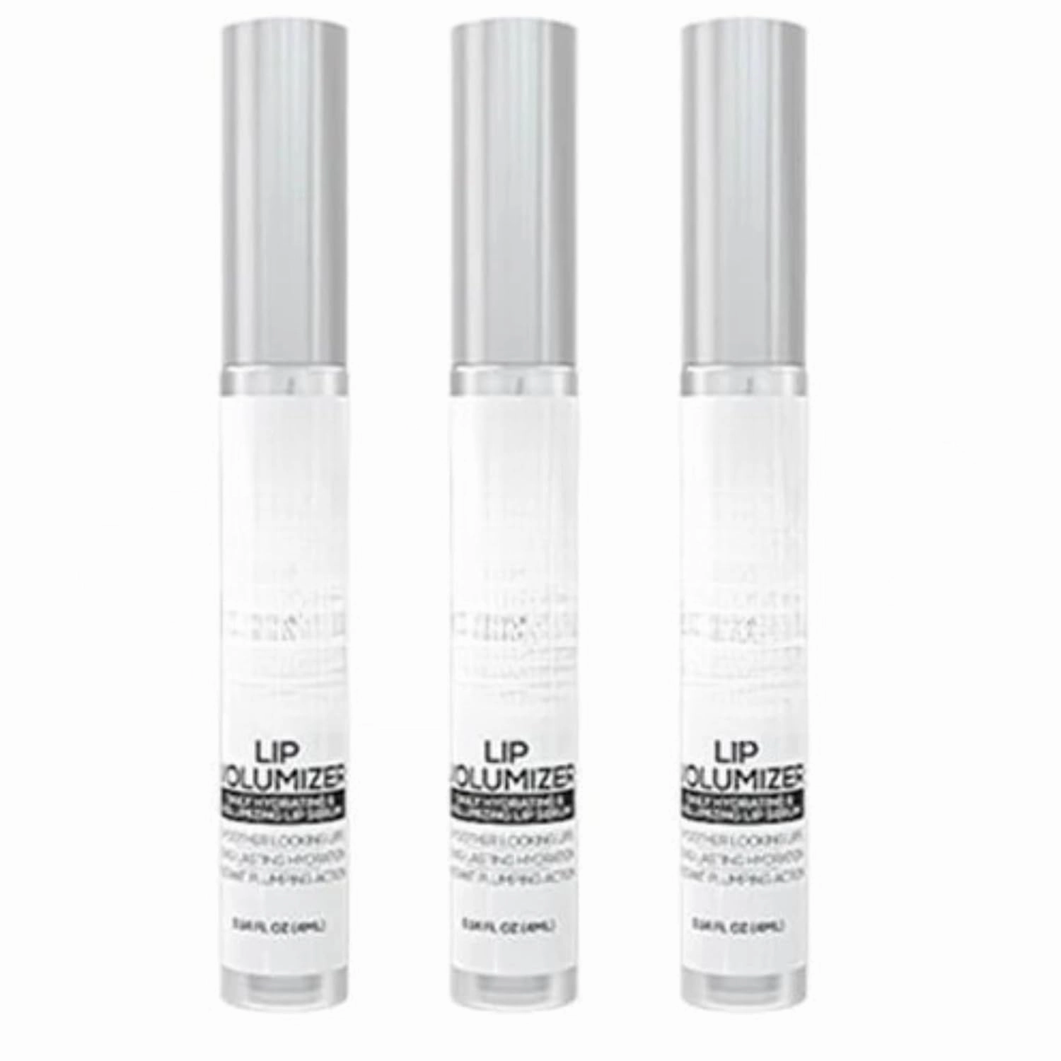 Vibrjance Hydrating Lip Volumizer - Plumping Gloss with Hyaluronic Acid - Plumper Smooths Lines and Wrinkles, 0.14 fl oz (3 Tubes)