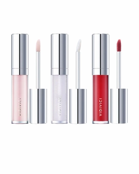 VIDIVICI Millennial Lip Oil #03 Merry Rose & #01 Luv Me Clear & #02 Illumination