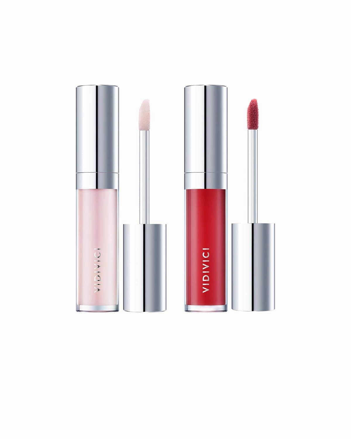 VIDIVICI Millennial Lip Oil #03 Merry Rose & #01 Luv Me Clear Bundle