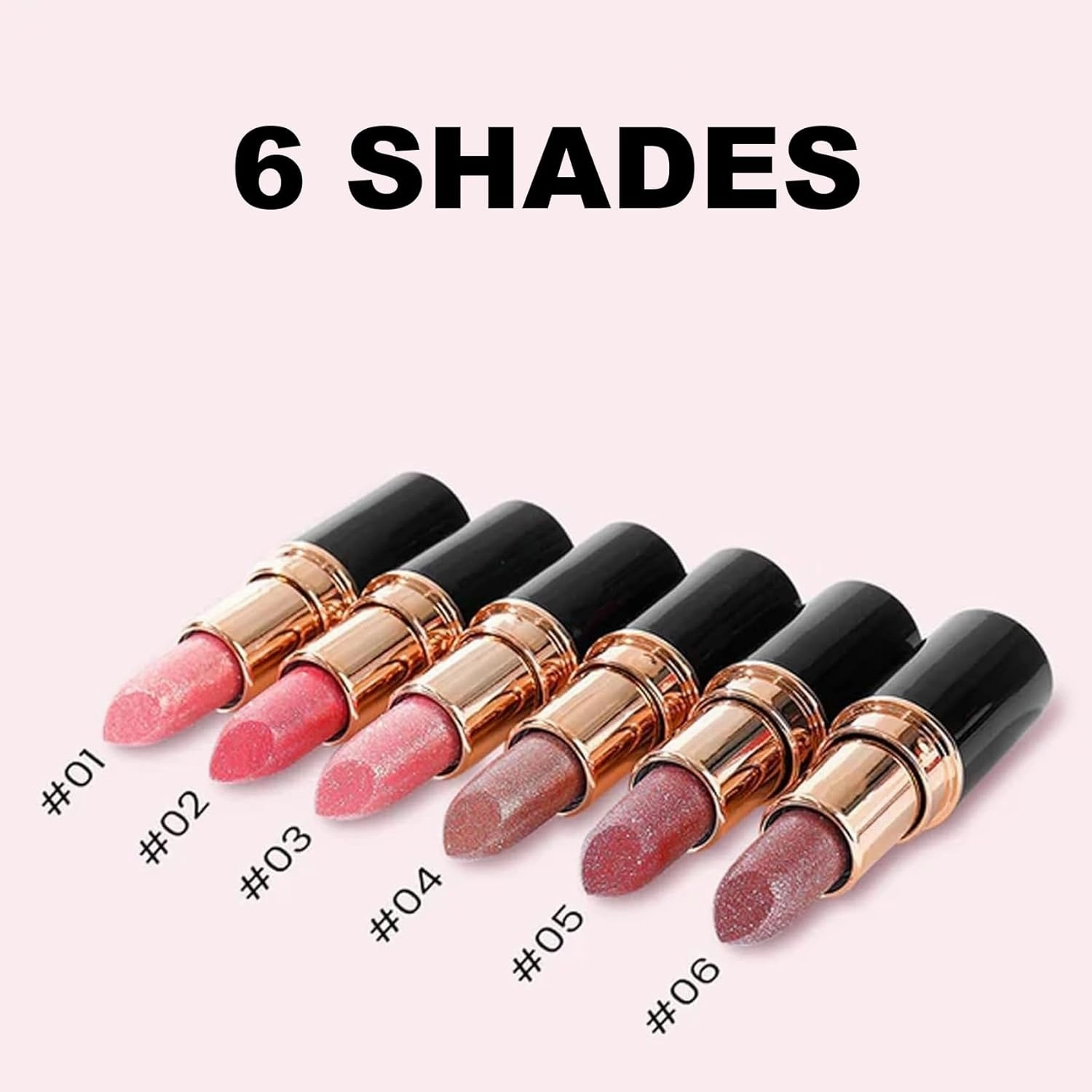 Visulong Lipstick, Cautiecimal Lipstick,Comparison Diamond Lip Gloss Glitter lipsticks Waterproof, Glitter lipsticks (2 PCS G)