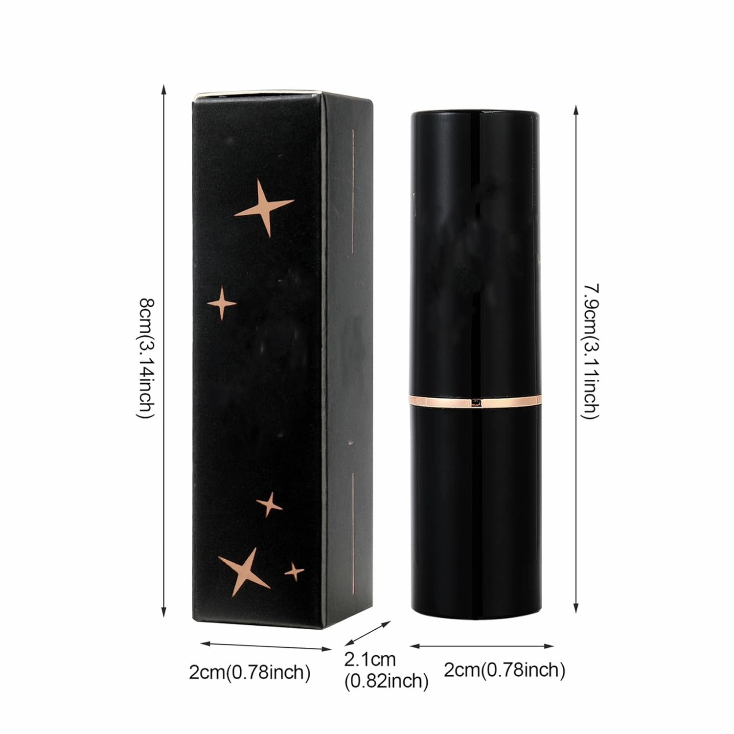Visulong Lipstick, Cautiecimal Lipstick,Comparison Diamond Lip Gloss Glitter lipsticks Waterproof, Glitter lipsticks (2 PCS G)