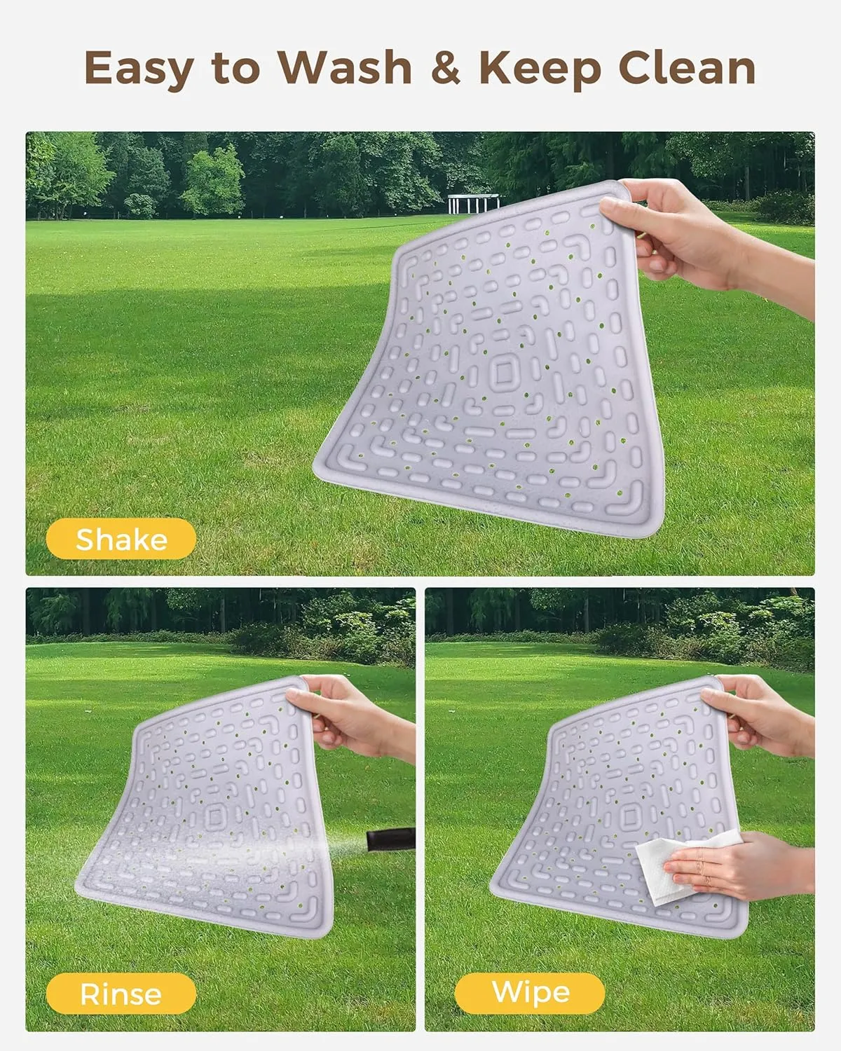 Washable & Reusable Nesting Pads for Chicken Coop - 4Pcs Chicken Nest Mats - Durable 12"x 12" Plastic Nest Box Pads for Egg Laying Hens (Soft, Easy Clean, Premium)
