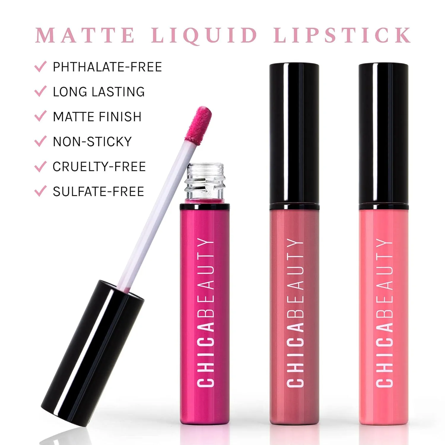 Waterproof Matte Liquid Lipstick, Non Toxic 100% Risk Free Makeup - 24 Hours Long Lasting - Velvety Smooth - Cruelty, Sulfate, Phthalate and Paraben Free, Pigmented Color - Passion Shade