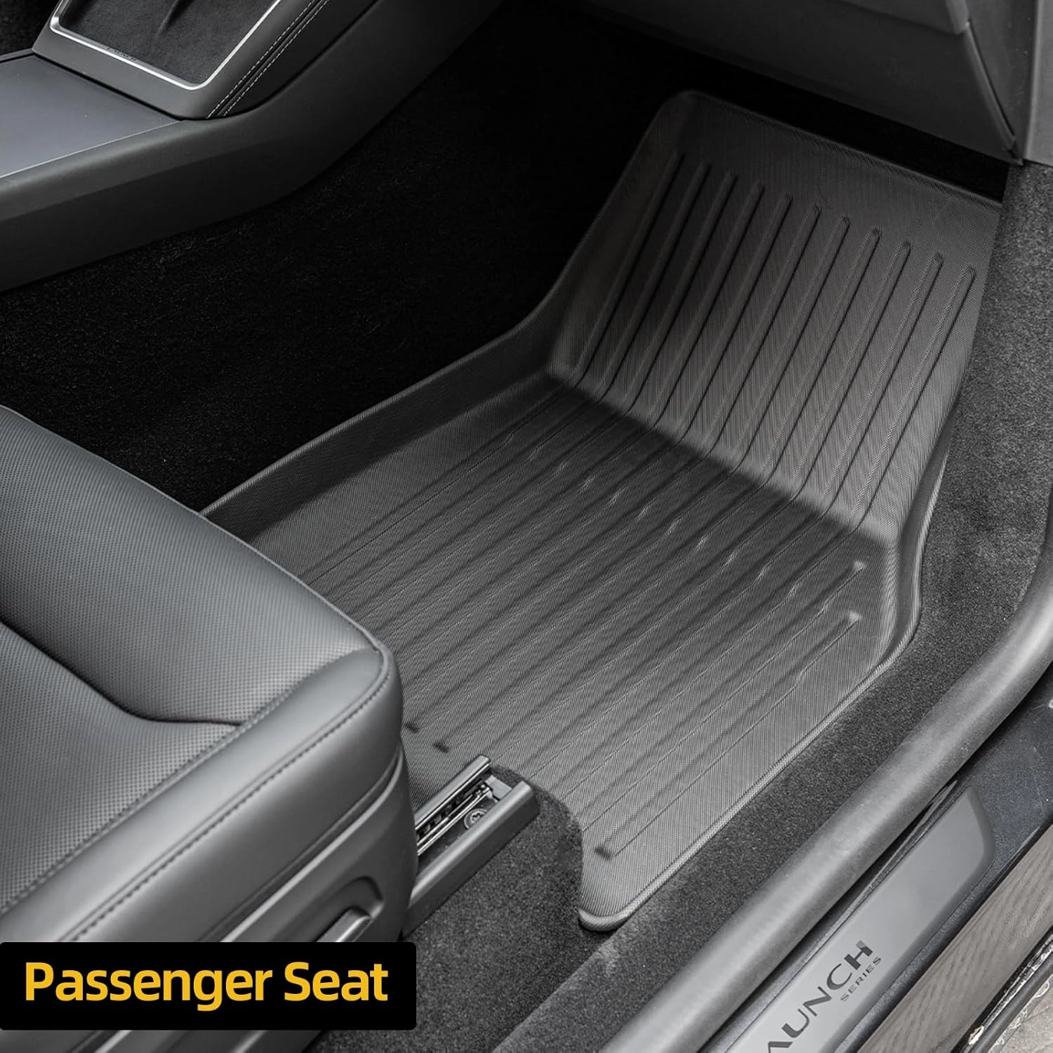 Weize New 2025 Tesla Model Y Juniper Floor Mats and Cargo Liners 5-Seat All Weather Non-Slip Floor Liners and Cargo Trunk Mats Accessories, Set of 6 Mats (ONLY for Tesla Model Y Juniper)