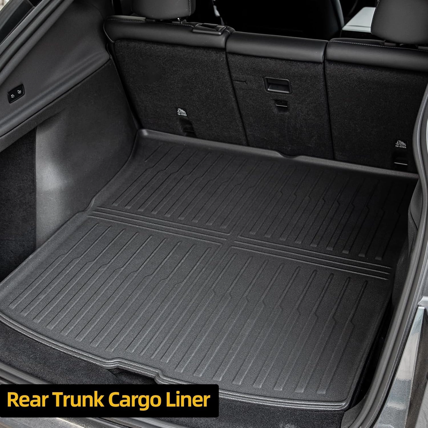 Weize New 2025 Tesla Model Y Juniper Floor Mats and Cargo Liners 5-Seat All Weather Non-Slip Floor Liners and Cargo Trunk Mats Accessories, Set of 6 Mats (ONLY for Tesla Model Y Juniper)