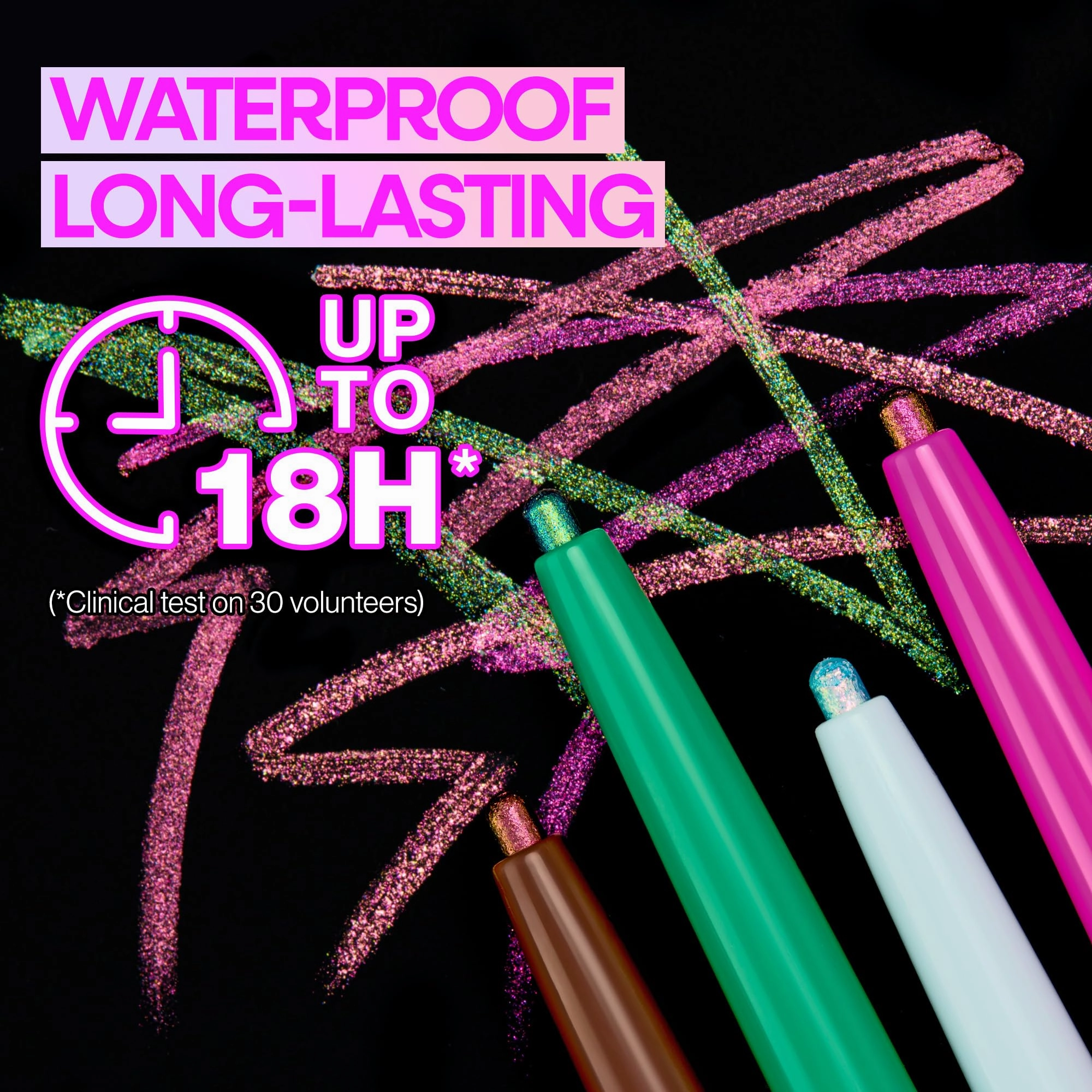 wet n wild Chameleon Chrome Eyeliner, Waterproof and Smudge-Proof, Multichrome Color Shift, Long-Lasting 18-Hour Wear, Cruelty-Free & Vegan - Superstar Suit
