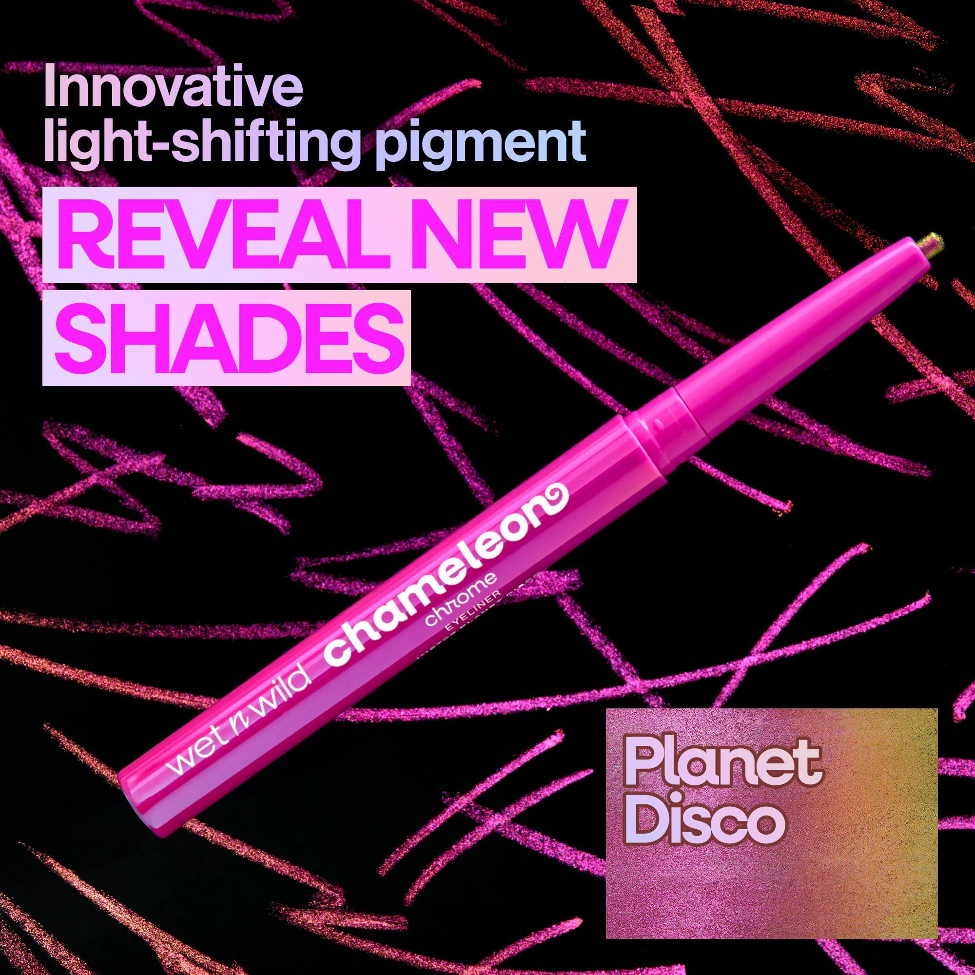 wet n wild Chameleon Chrome Eyeliner, Waterproof and Smudge-Proof, Multichrome Color Shift, Long-Lasting 18-Hour Wear, Cruelty-Free & Vegan - Superstar Suit