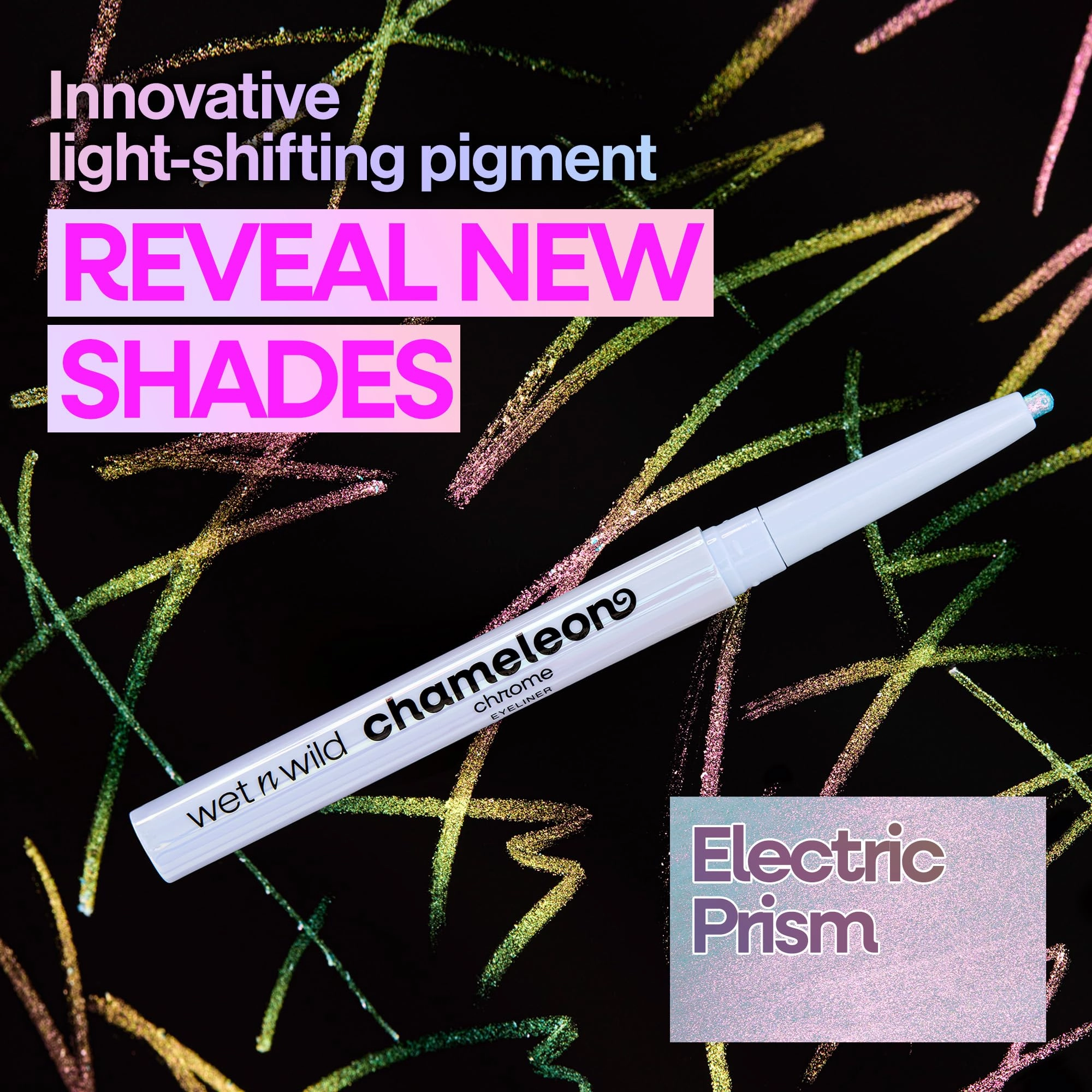 wet n wild Chameleon Chrome Eyeliner, Waterproof and Smudge-Proof, Multichrome Color Shift, Long-Lasting 18-Hour Wear, Cruelty-Free & Vegan - Superstar Suit