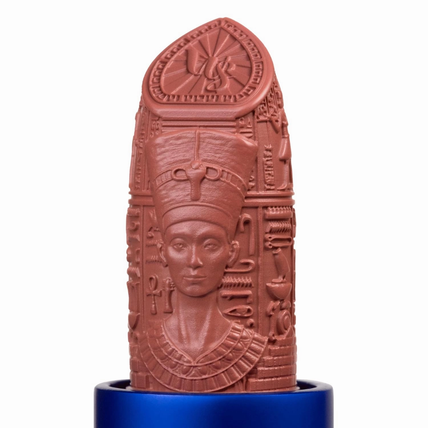 Whats Up Beauty - Egyptian Queen Lipstick - Shade Eye of Ra Clean Cruelty Free Vegan Lip Makeup Coral Nude