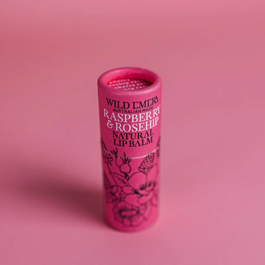 WILD EMERY - NATURAL LIP BALM | RASPBERRY & ROSEHIP