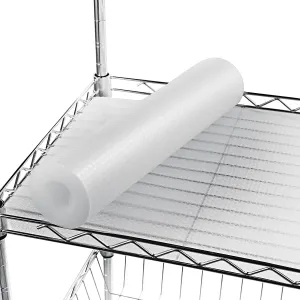 Wire Shelf Liner 16x197'' Clear Shelf Liner Kitchen,Cabinets,Drawer Liner, Cupboard, Under Sink, Pantry,Non-Adhesive Liner,Stain-Proof Shelf,1.2mm Thicken/Waterproof/Anti-Slip Liners