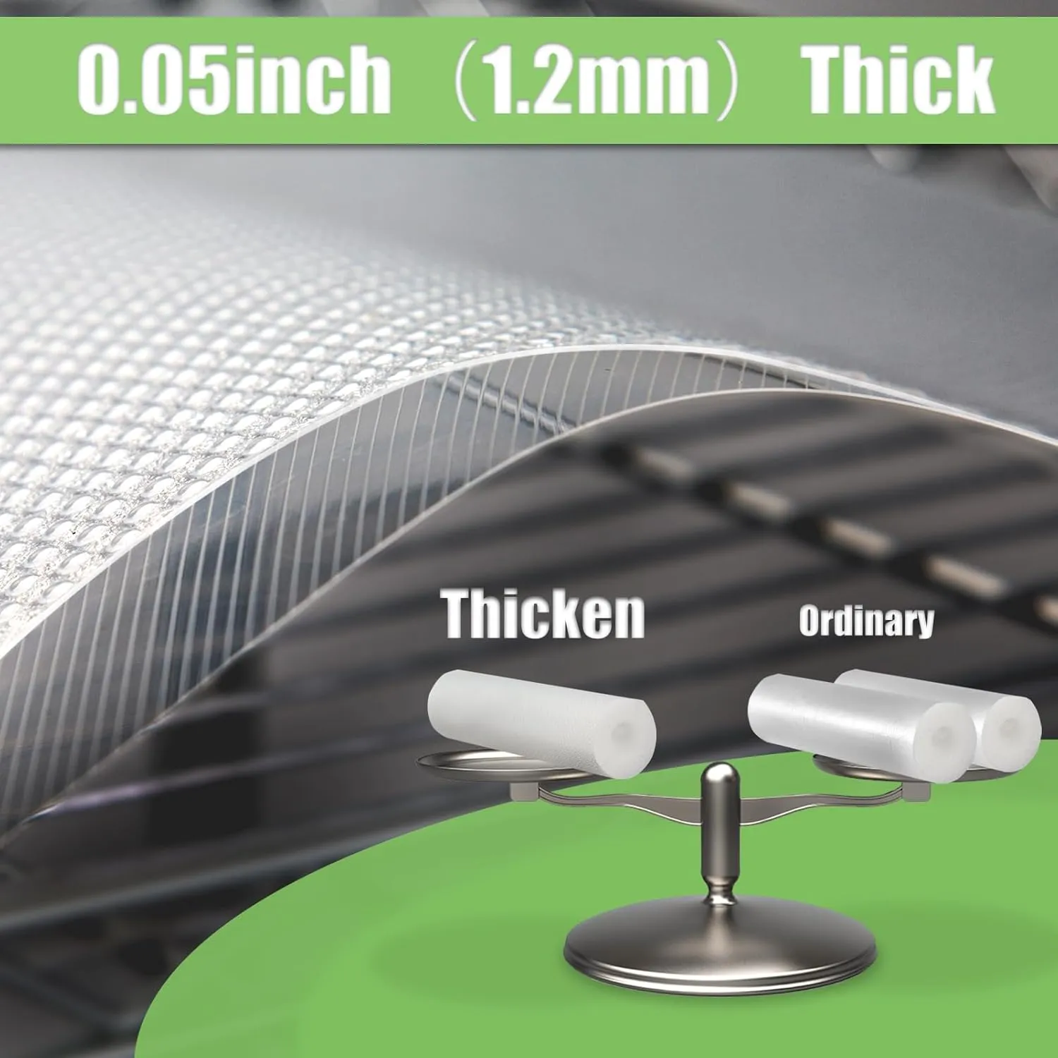 Wire Shelf Liner 16x197'' Clear Shelf Liner Kitchen,Cabinets,Drawer Liner, Cupboard, Under Sink, Pantry,Non-Adhesive Liner,Stain-Proof Shelf,1.2mm Thicken/Waterproof/Anti-Slip Liners