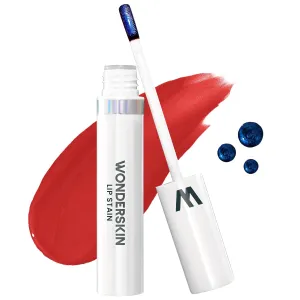 Wonderskin Wonder Blading Lip Stain Masque - Long Lasting, Waterproof and Transfer Proof Red Lip Tint, Matte Finish Peel Off Makeup (Hayley Masque)