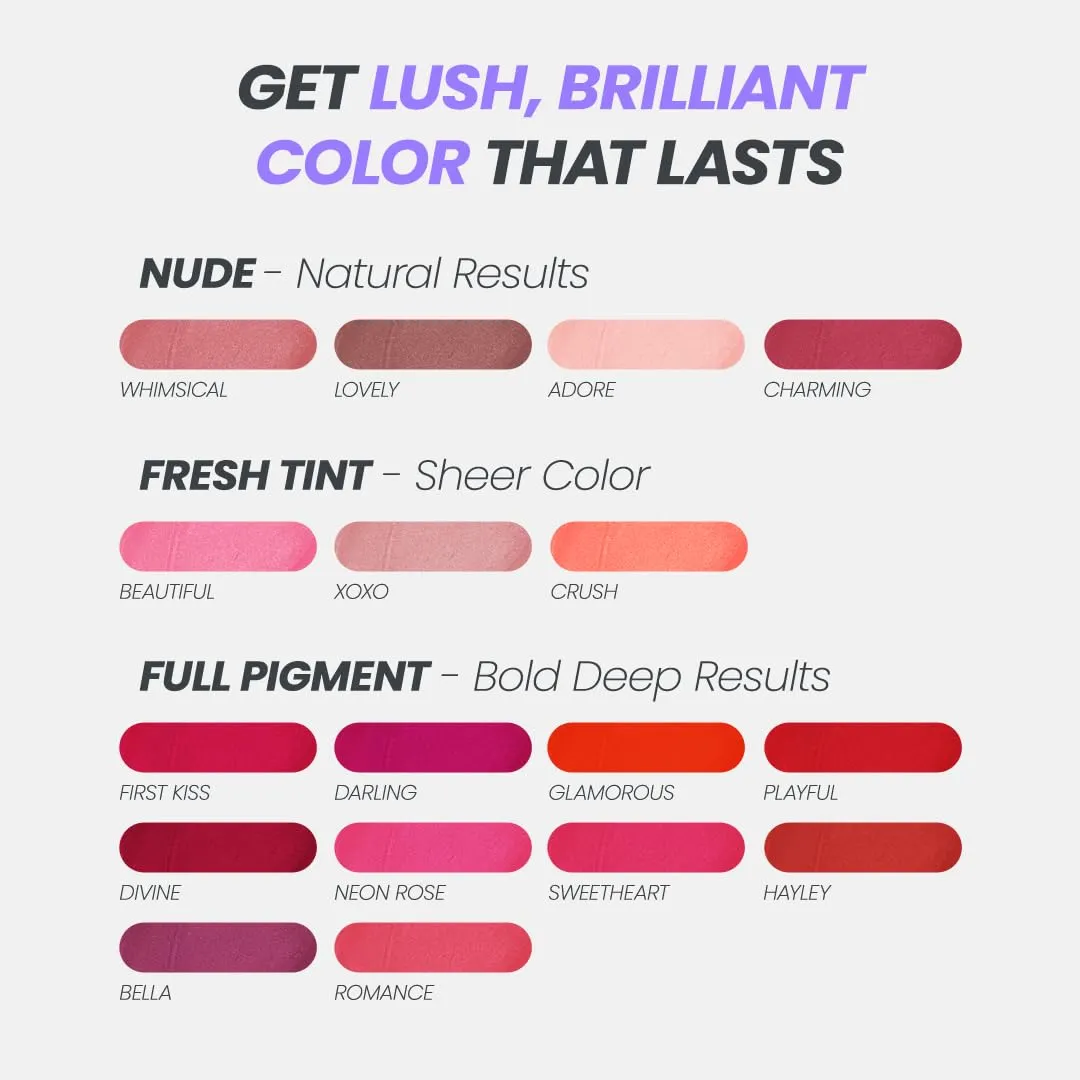 Wonderskin Wonder Blading Lip Stain Peel Off and Reveal Kit - Long Lasting, Waterproof Pink Lip Tint, Transfer Proof Natural Makeup Stain Kit (Charming)