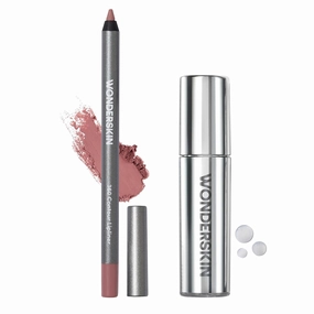 Wonderskin 360 Contour Lip liner (Blush), Long lasting and Waterproof with Lip Rehab Serum Oil (Clear) for Hydrating and Moisturizing Lips